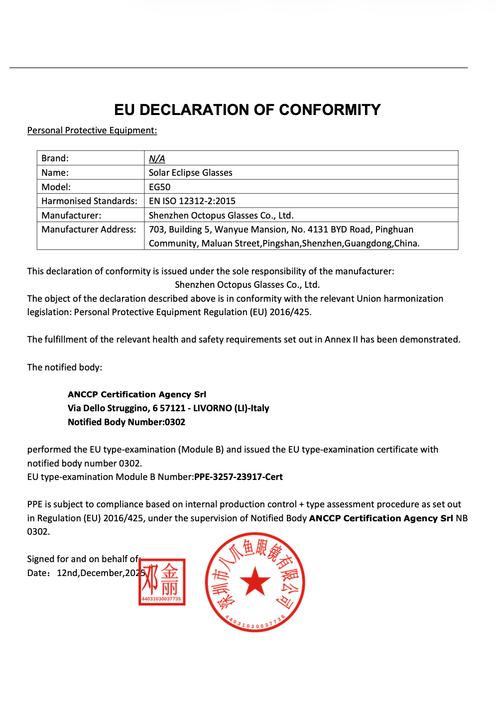 CE & PPE Compliance